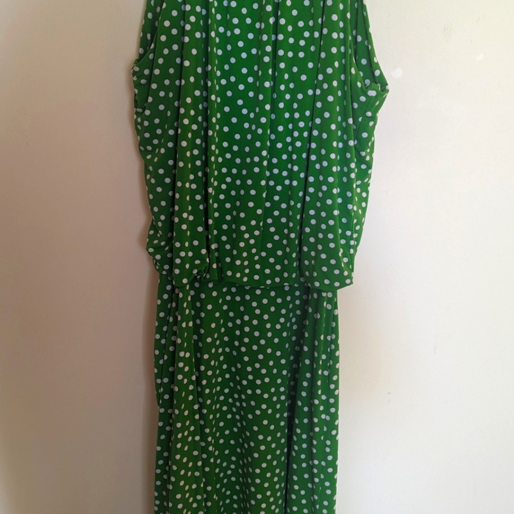 Nina Leonard Polka Dot Summer Dress